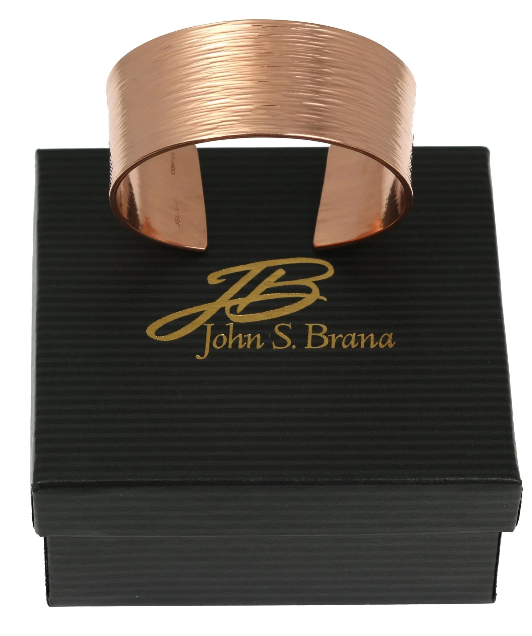 1 Inch Wide Bark Copper Cuff Bracelet - Solid Copper Cuff