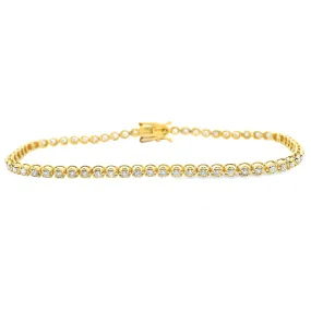 1.00ct 14k Yellow Gold Diamond Bracelet