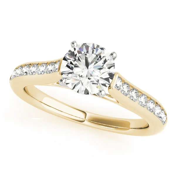 14k Channel Set Remount Engagement Ring