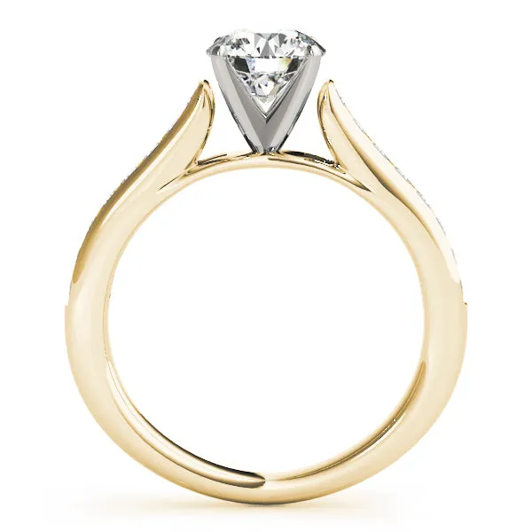 14k Channel Set Remount Engagement Ring