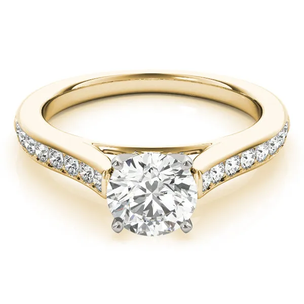 14k Channel Set Remount Engagement Ring