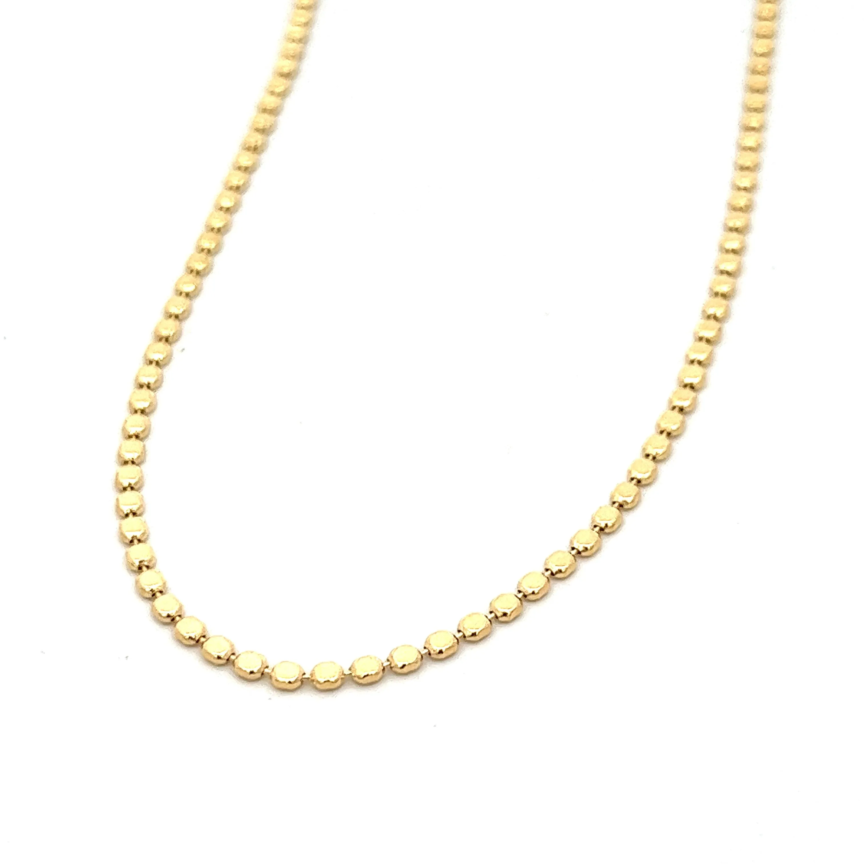 14K-gold-filled disco chain necklace