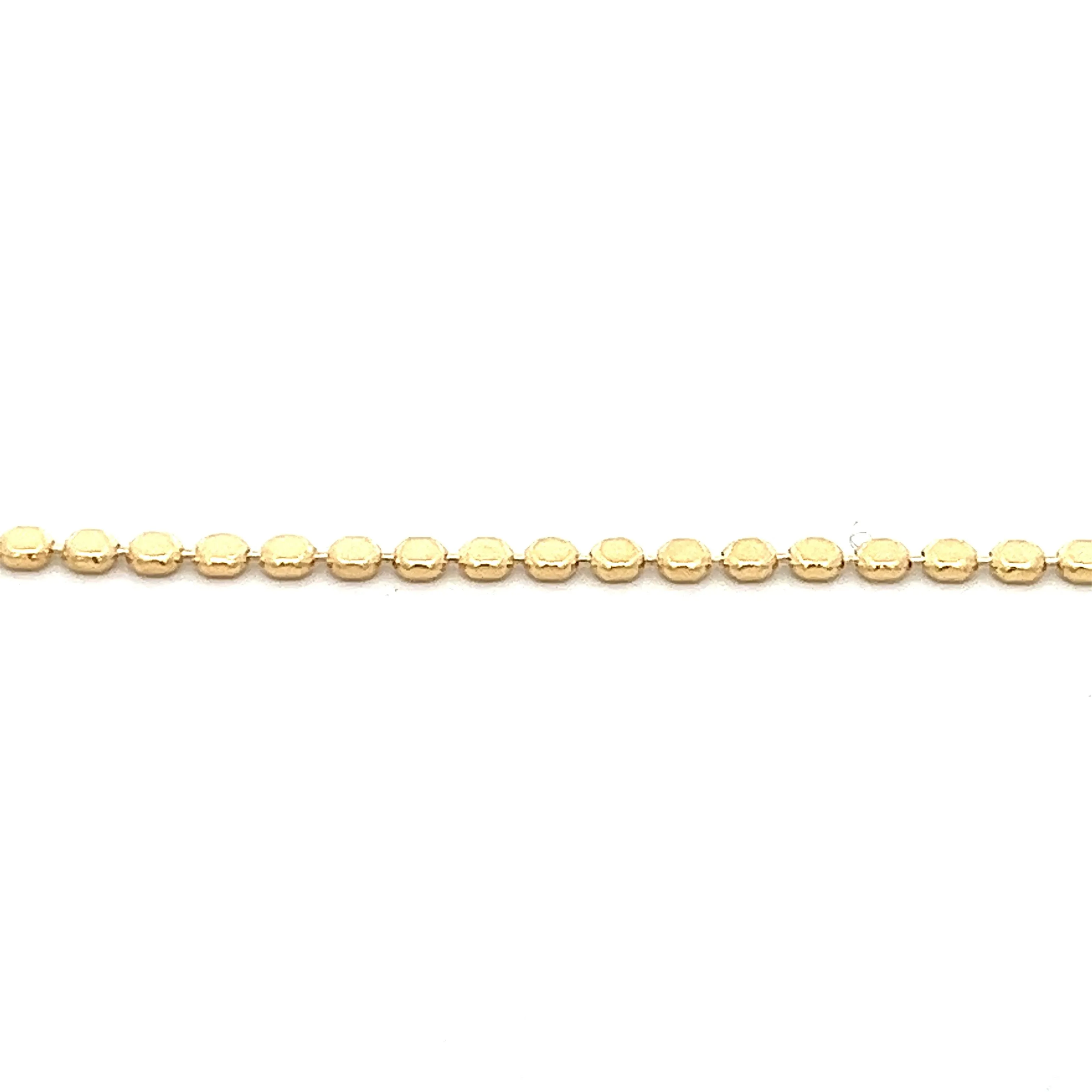 14K-gold-filled disco chain necklace