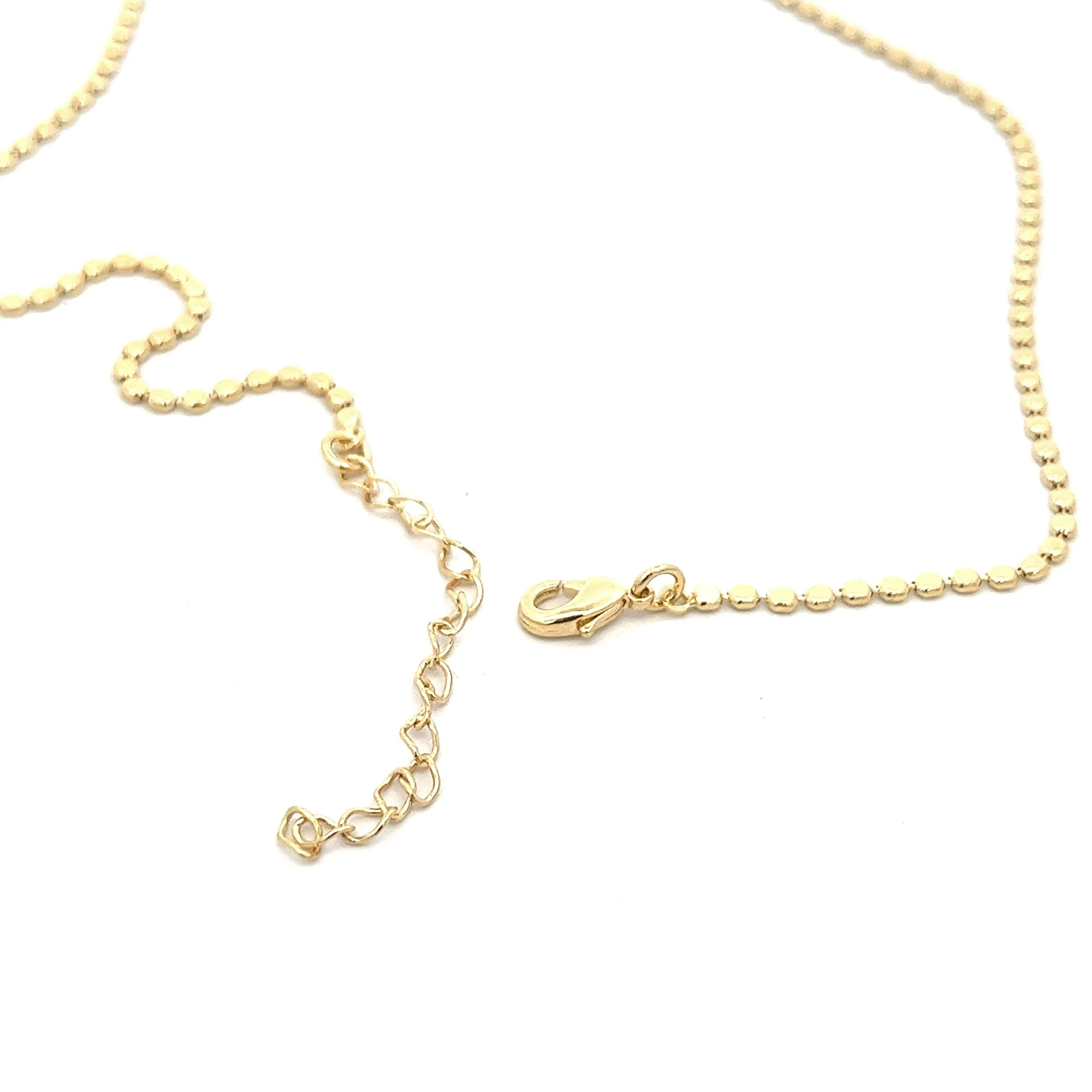 14K-gold-filled disco chain necklace