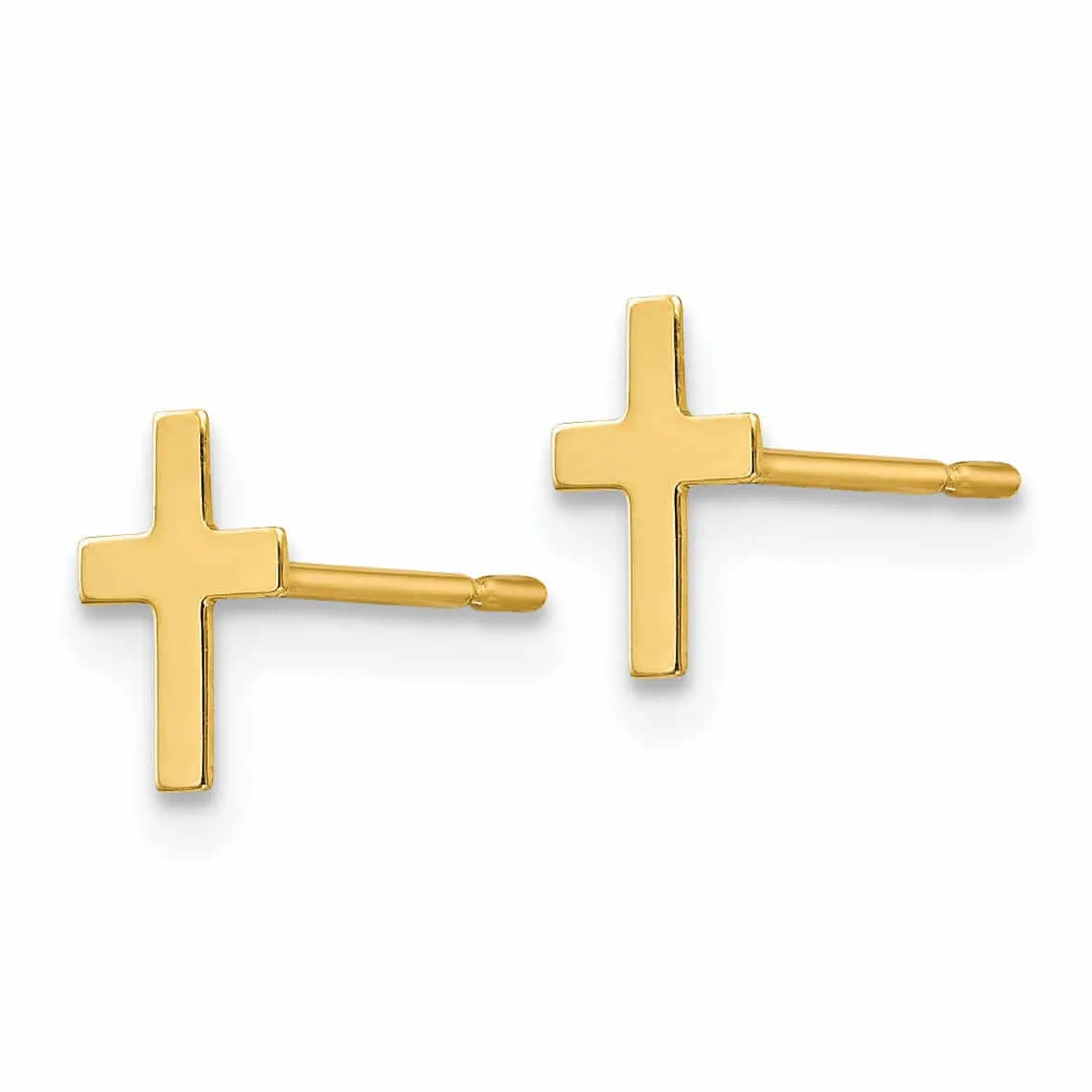 14k Madi K Childrens Cross Post Earrings