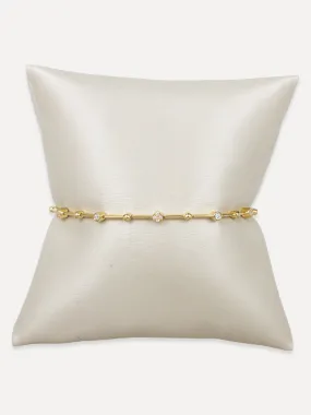 14K Pavé Diamond Bar Bracelet