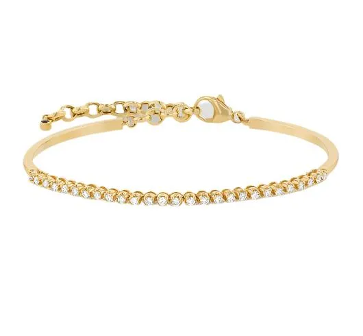 14K Yellow Gold 0.5 Carat Diamond Adjustable Bracelet