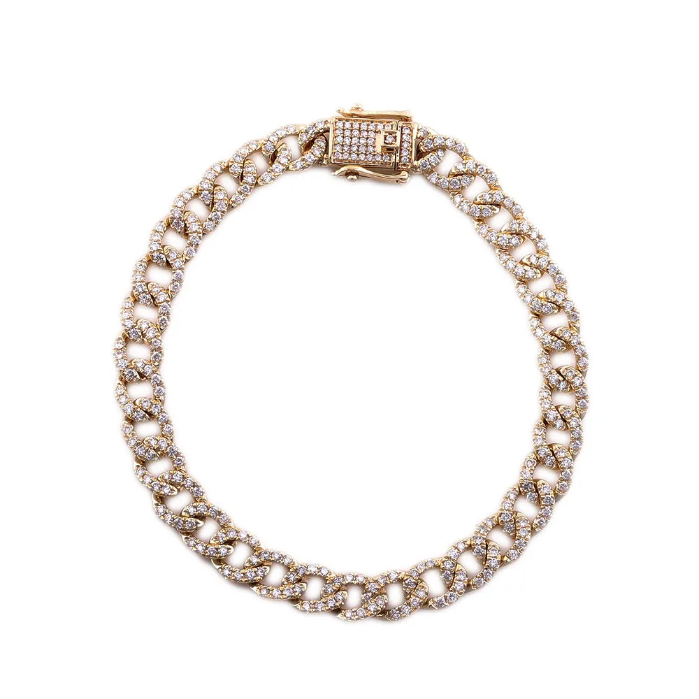 14Kt Yellow Gold Diamond 2 1/2Ctw Bracelet