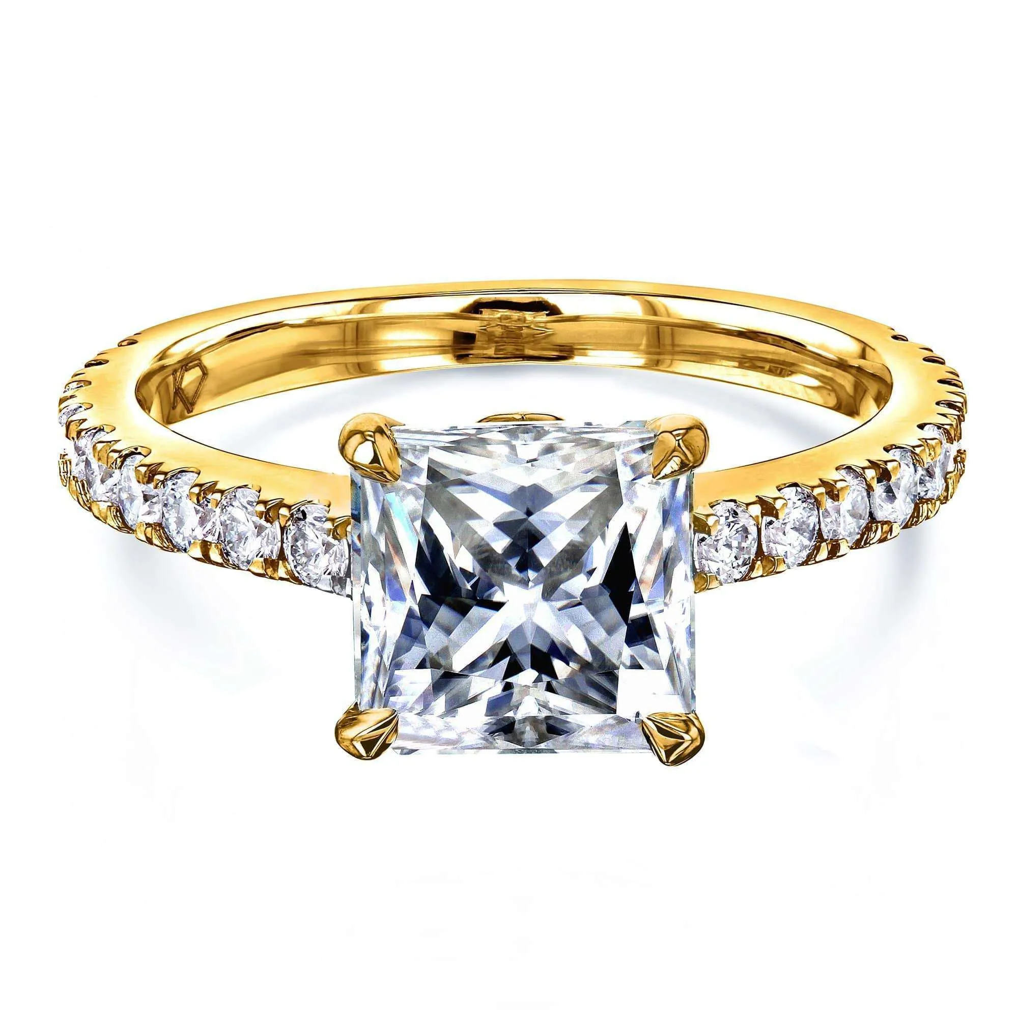 1.8ct Princess Moissanite Ring