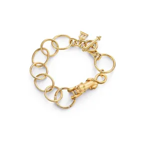 18K Lion Arno Link Bracelet