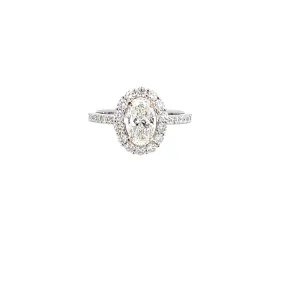 18KW Diamond Engagement Ring