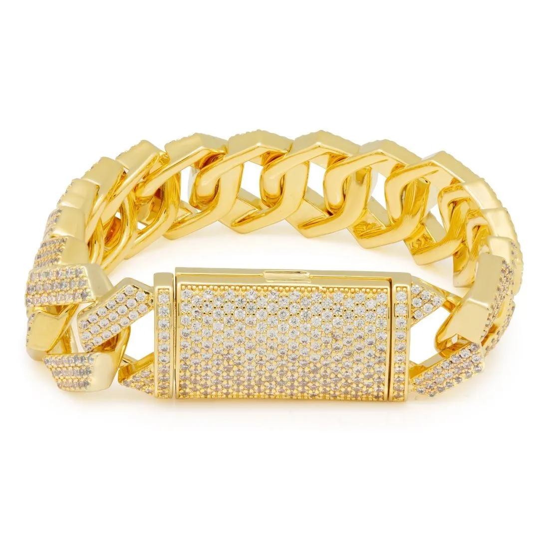 18mm Diamond Cut Miami Cuban Bracelet