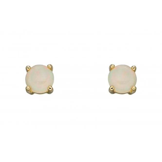 9ct October Opal 4mm Stud Earrings GE2335