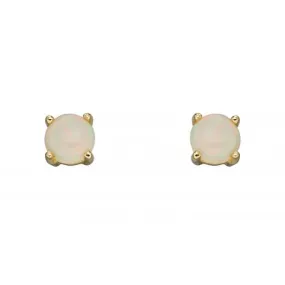 9ct October Opal 4mm Stud Earrings GE2335