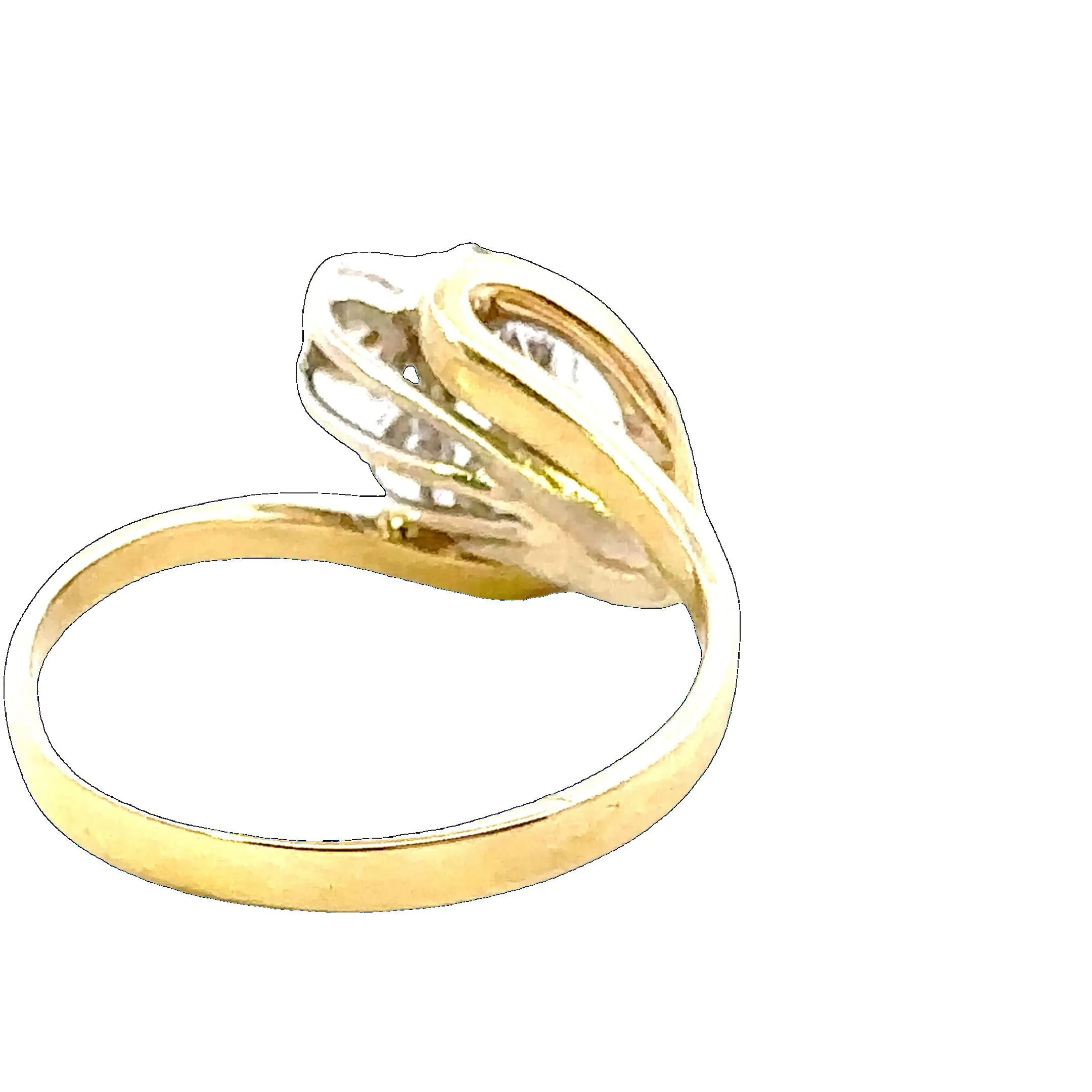 9ct Yellow & White Gold 7 stone Diamond Ring