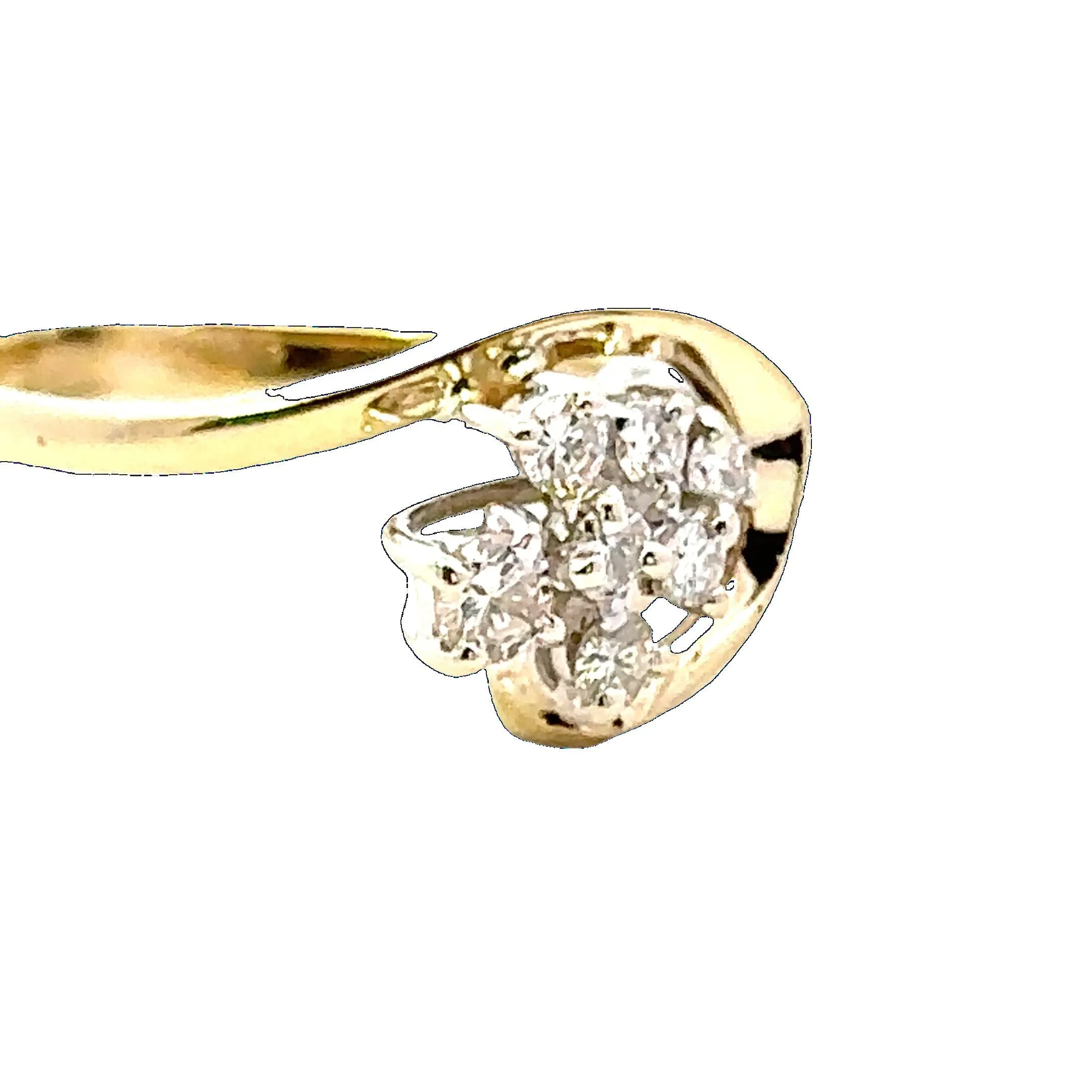 9ct Yellow & White Gold 7 stone Diamond Ring