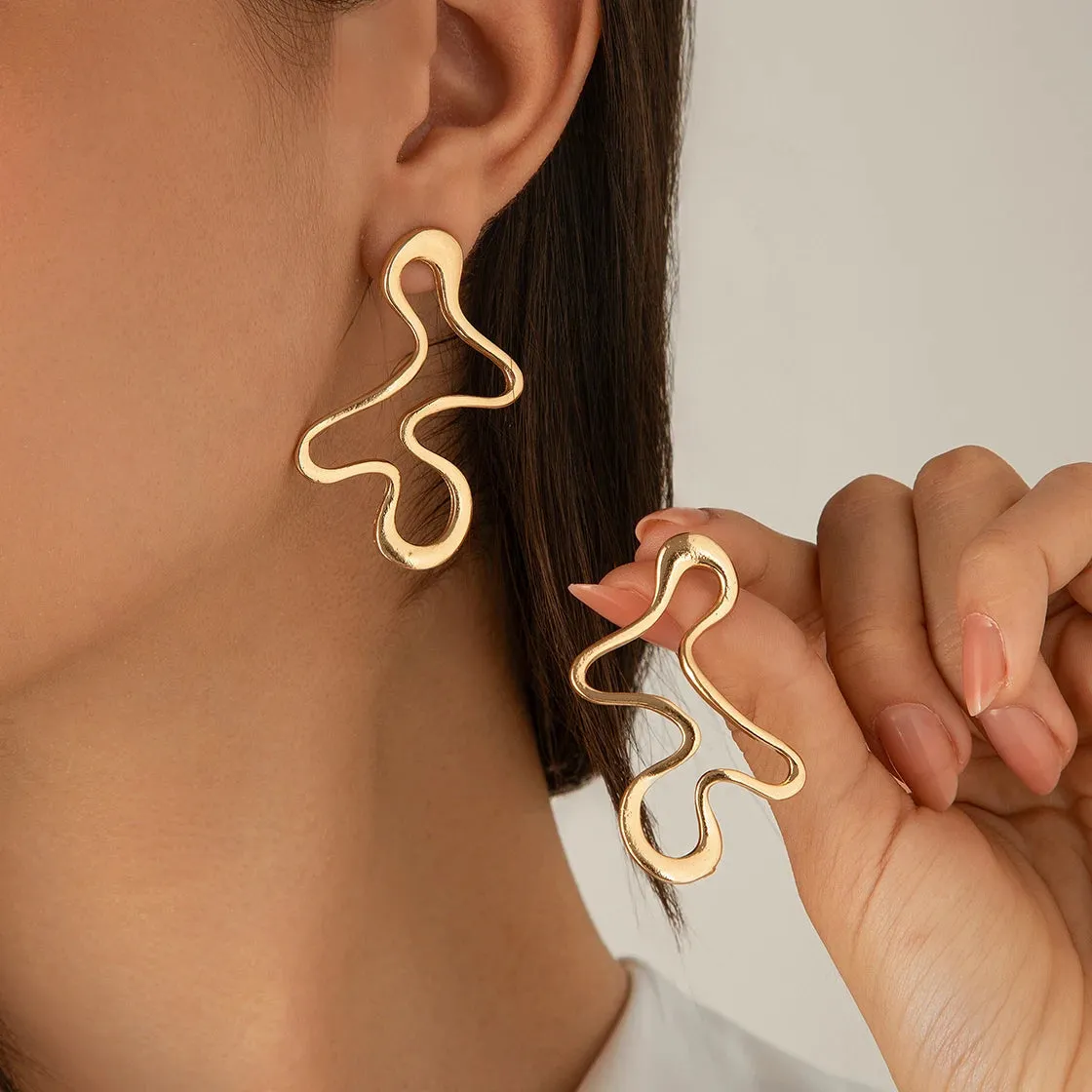 A&A Waterdrop Geometric Earrings