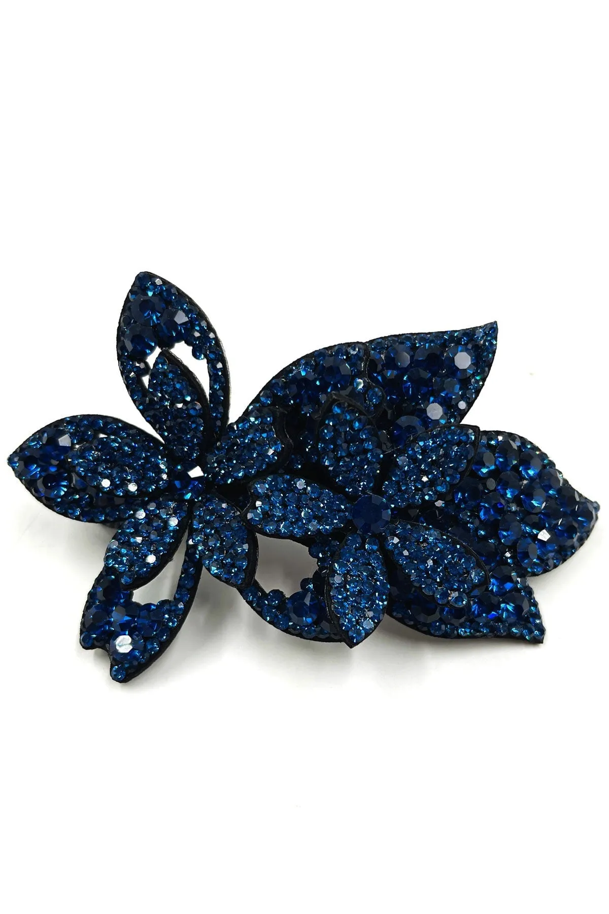 AC70175-Large Twin Floral Barrette