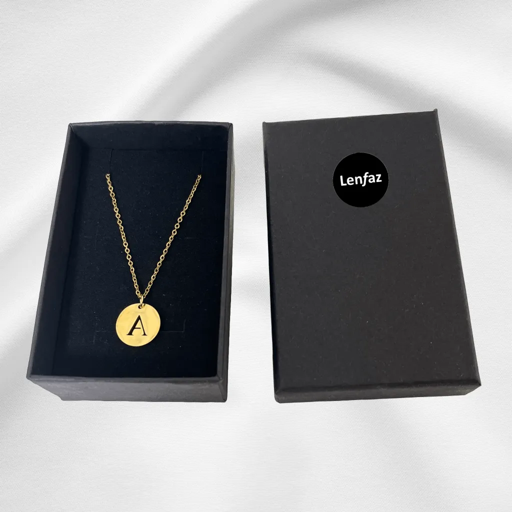 Alphabet Necklace Gold Plated - Letter P