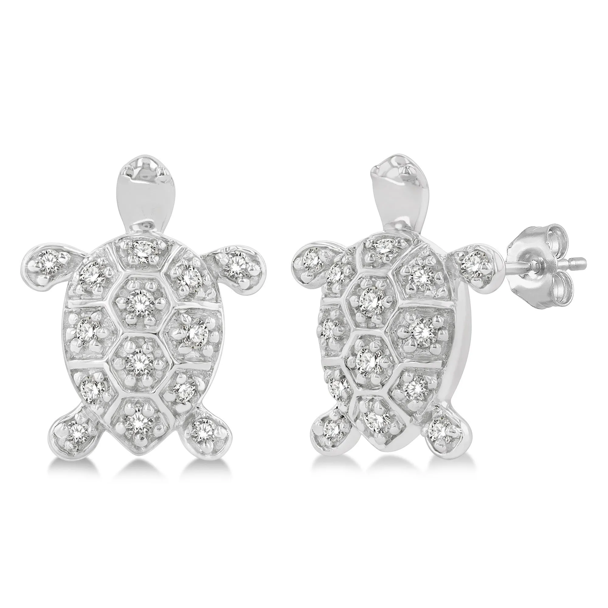 Ashi .15ctw Diamond Turtle Stud Earrings