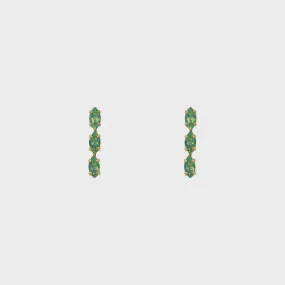 ASTRID EARRINGS 3 GREEN OPAL GOLD