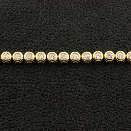 Bezel set Diamond Bracelet