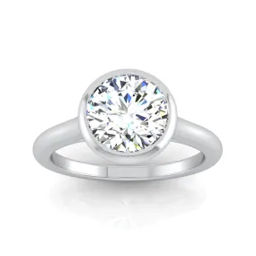 Bezel Solitaire Engagement Ring