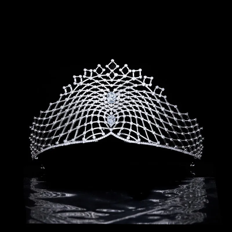 Big Mesh Style Tiara for Wedding ,Royal Princess Crown for Women CH10403