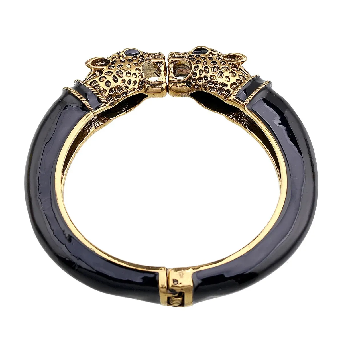 Black Antique Cheetah Cuff