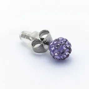 Borghetti Earrings Ferido Palla Tanzanite 6 Ear Studs 1 PC