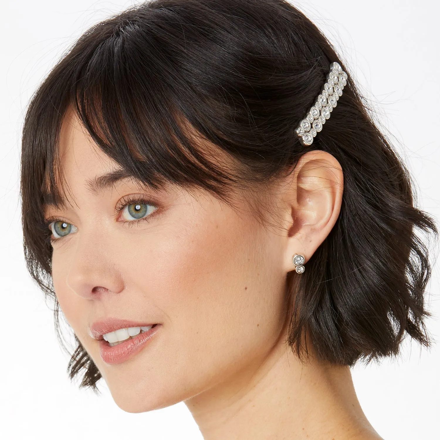 Brighton Infinity Sparkle Slim Barrette