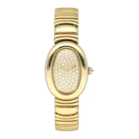 Cartier Baignoire WB5021D8 Diamond Dial Ladies Watch