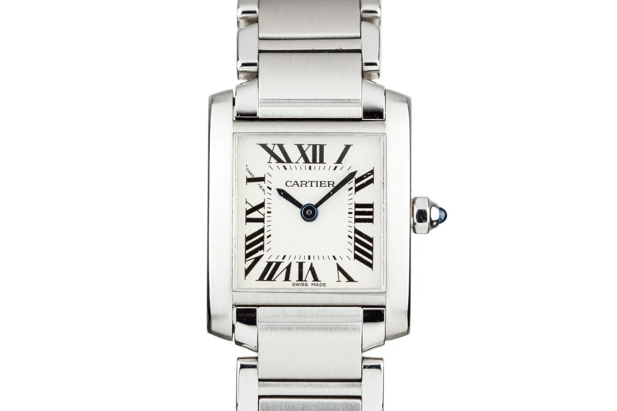 Cartier Ladies Quartz Tank W51008Q3 with Box