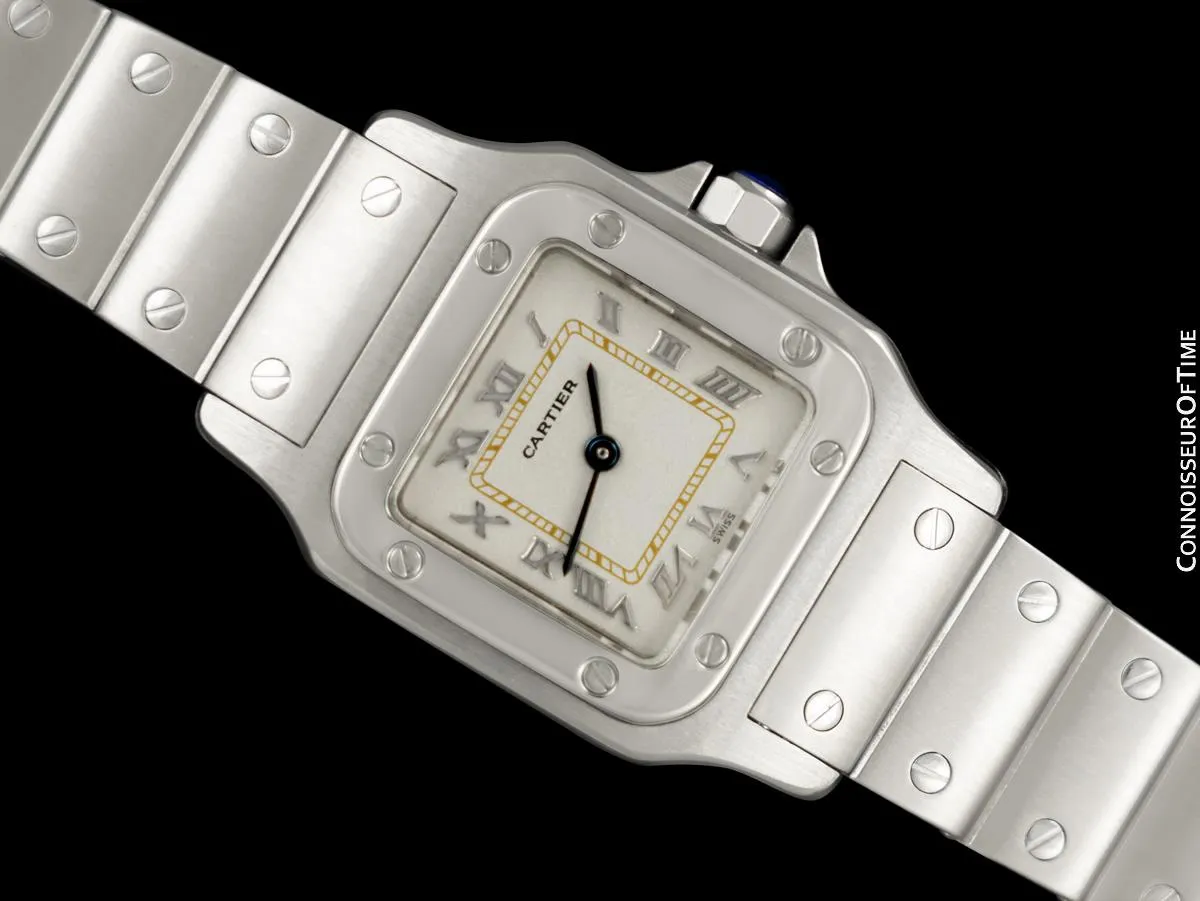 Cartier Santos Galbee Ladies Quartz Bracelet Watch - Stainless Steel