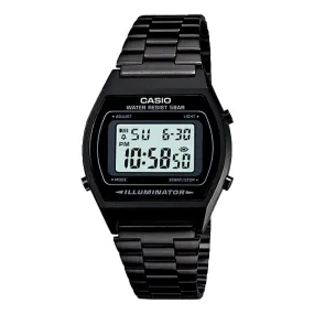 Casio Standard Digital Retro Design Black Ion Plated Band Watch B640WB-1A