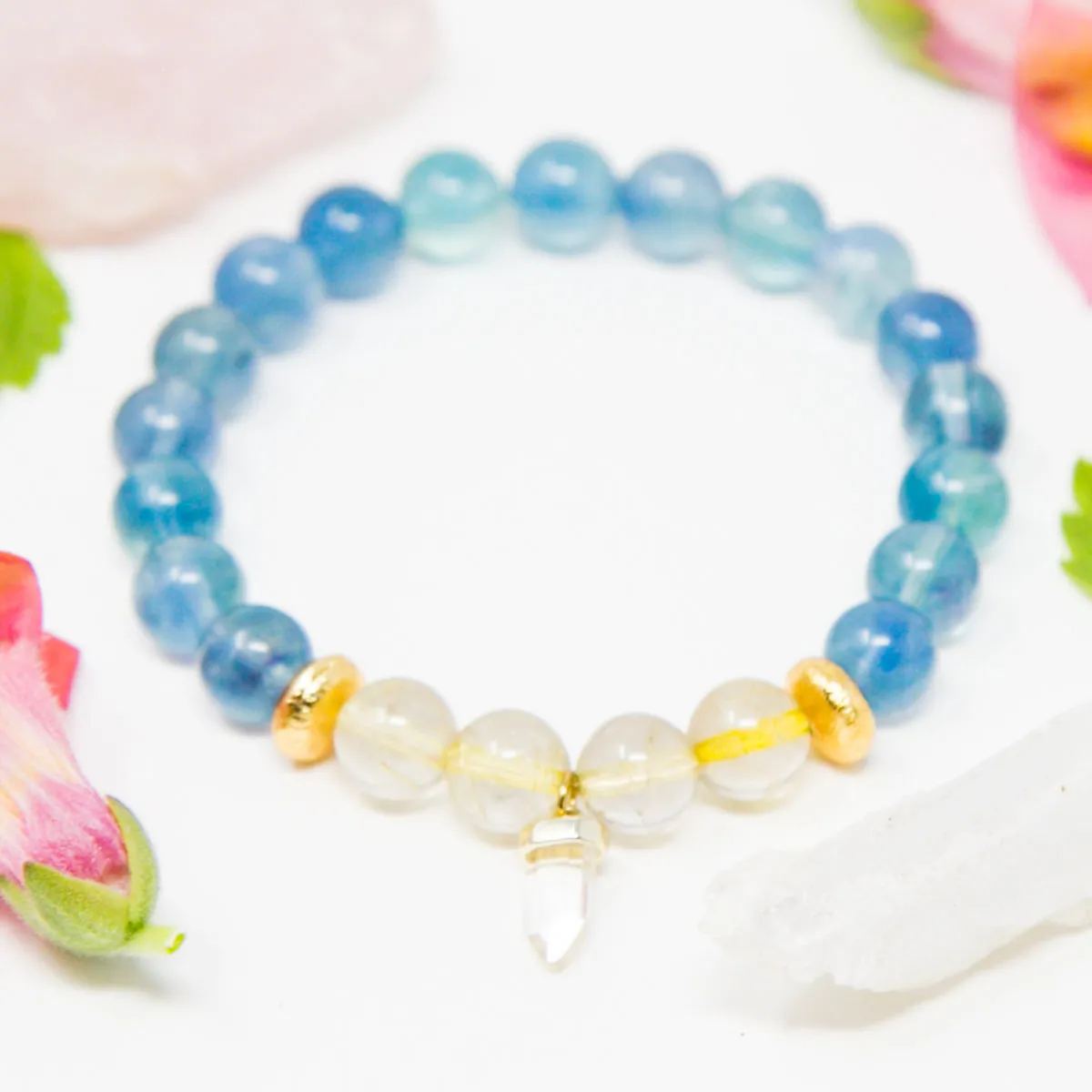 Clarifying Tiny Crystal Mala Bracelet