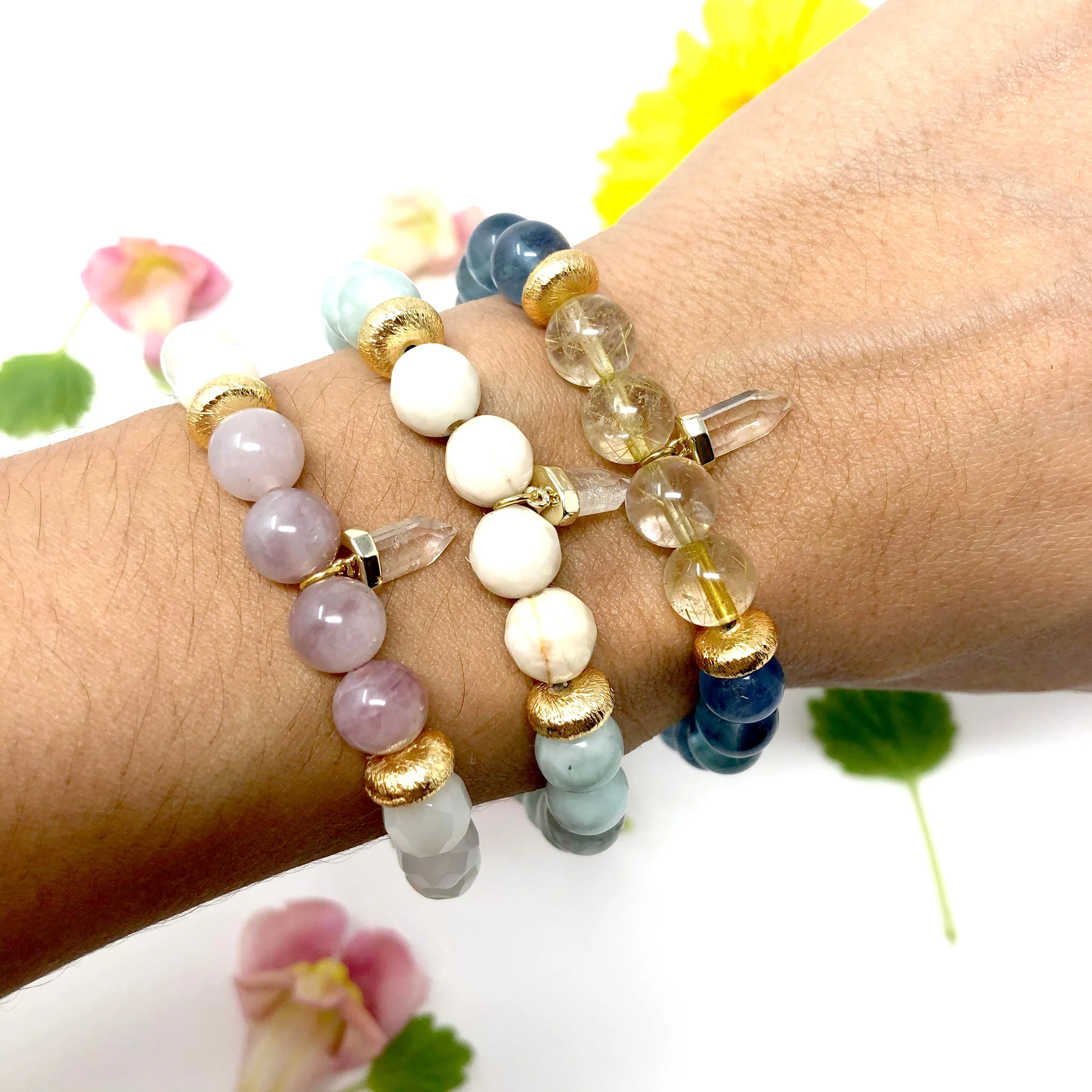 Clarifying Tiny Crystal Mala Bracelet