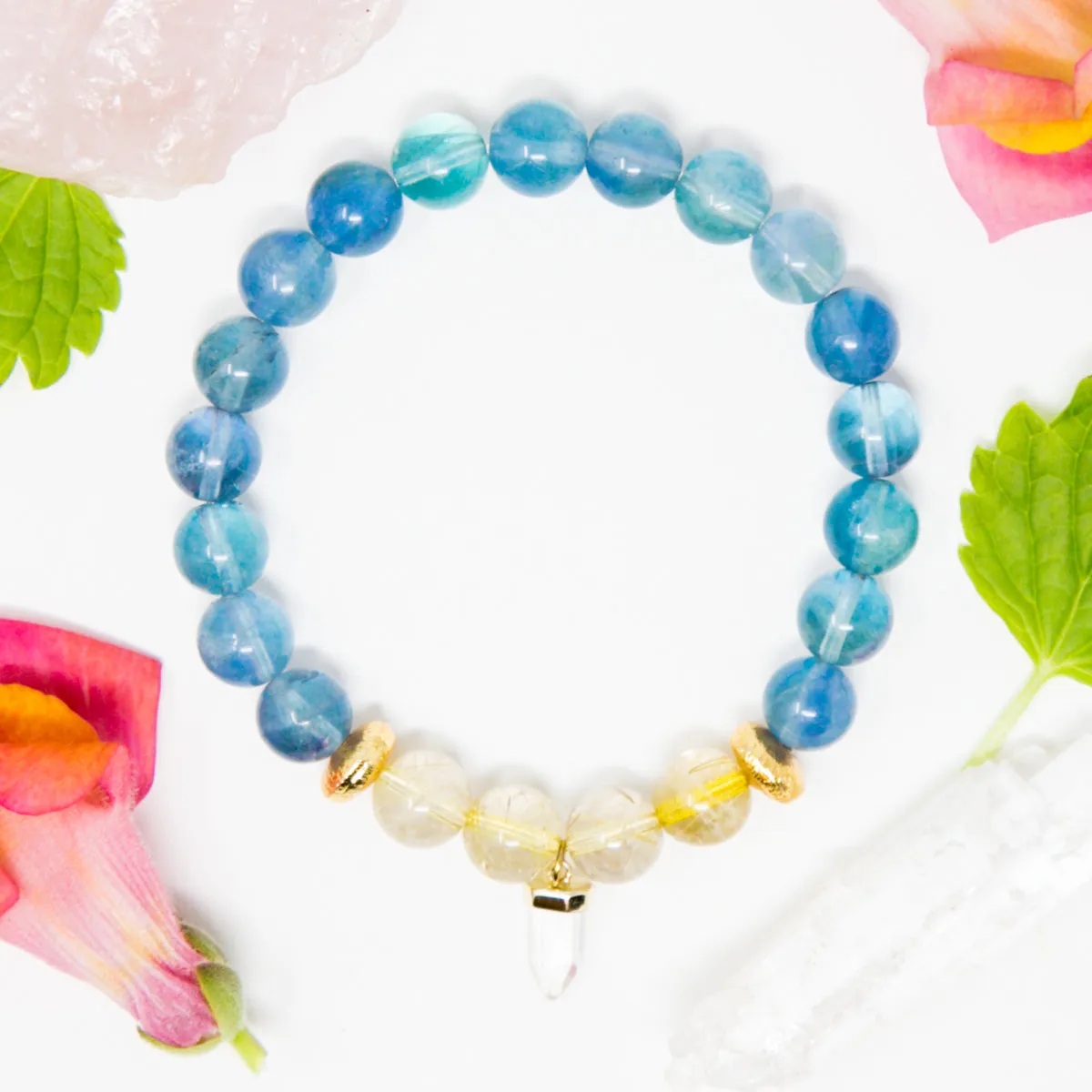 Clarifying Tiny Crystal Mala Bracelet