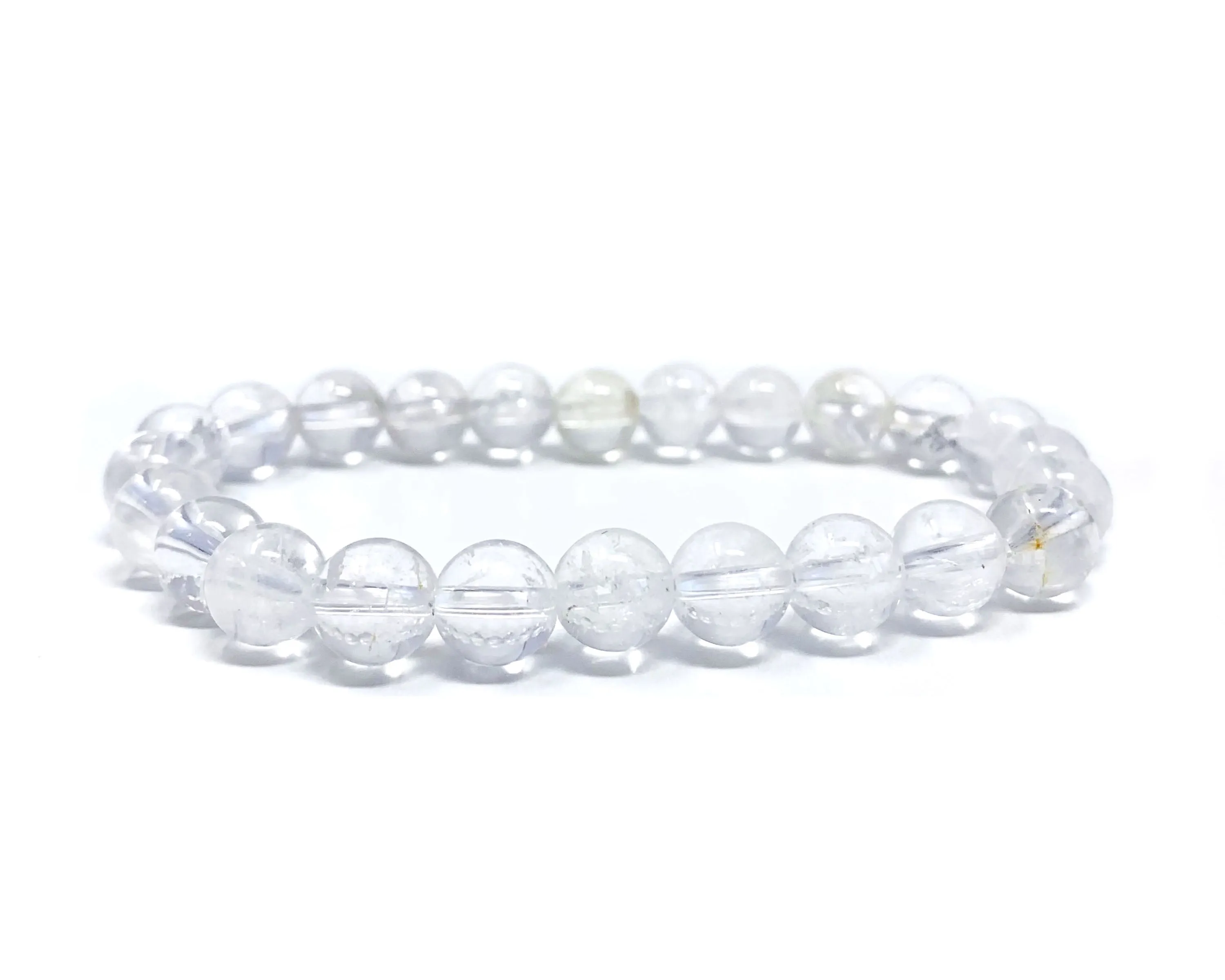 Clear Quartz Beaded Crystal Bracelet