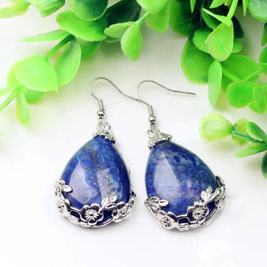 Close To Me Lapis Teardrop Earrings