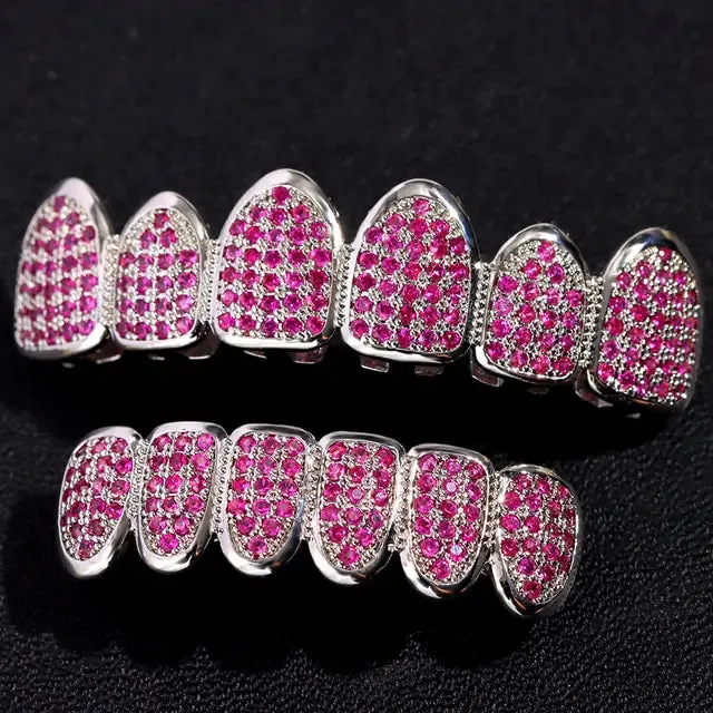 Crystal Zircon Teeth Grillz