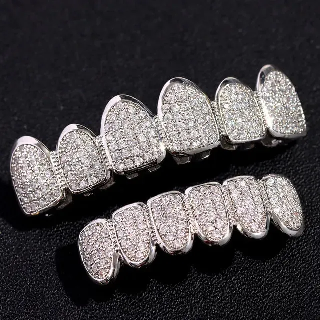 Crystal Zircon Teeth Grillz