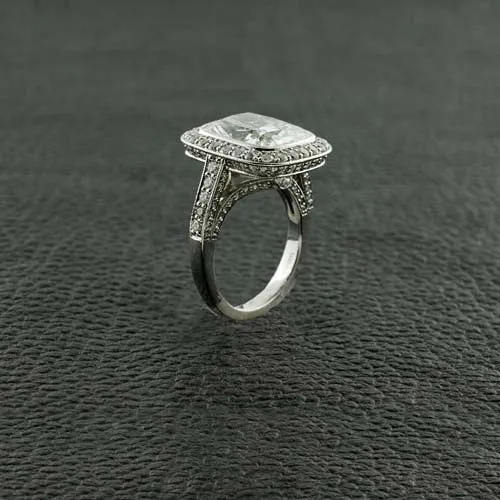 Cushion Halo Diamond Ring