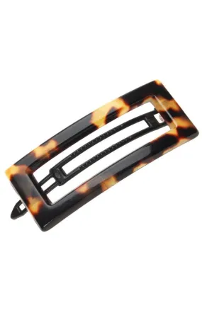 Cutout Rectangle Plastic Tige Boule Barrette - Classic