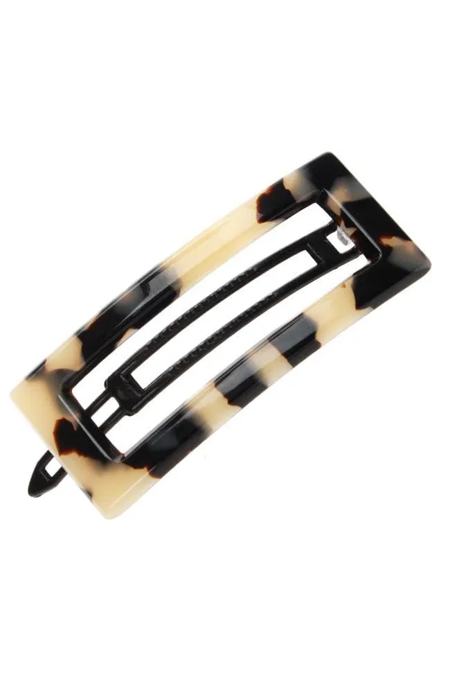 Cutout Rectangle Plastic Tige Boule Barrette - Classic