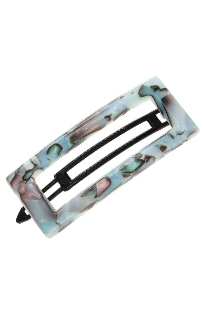 Cutout Rectangle Plastic Tige Boule Barrette - Classic