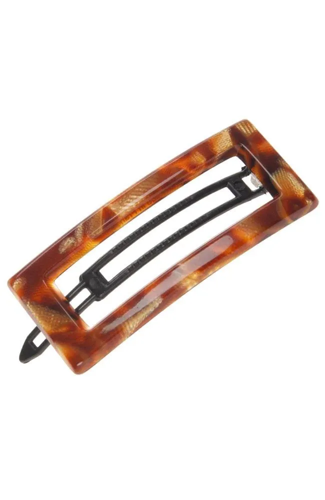 Cutout Rectangle Plastic Tige Boule Barrette - Classic