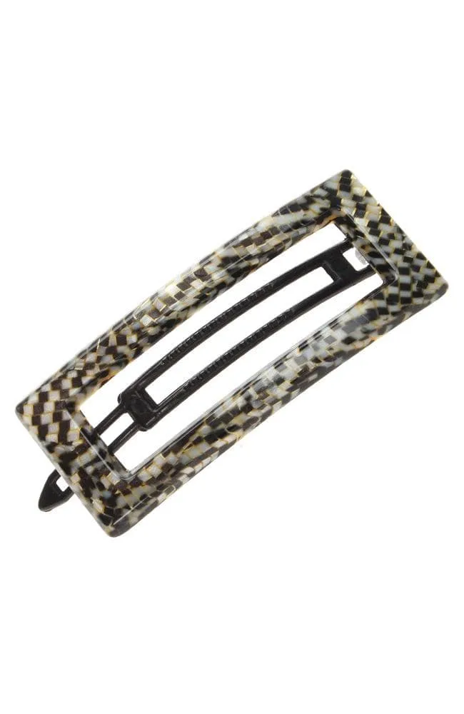 Cutout Rectangle Plastic Tige Boule Barrette - Classic