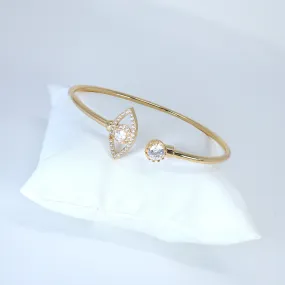 Cz Dainty Elegant Eye Cuff Bracelet, Bridesmaid Proposal, Bridesmaid Bracelet, Bridesmaid Gift Box, Will You Be My Bridesmaid, Tie the Knot