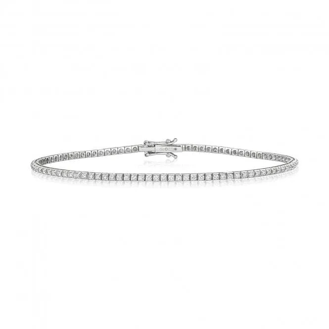 Diamond Jewellery 18ct White Gold Diamond Bracelet BDQ182W